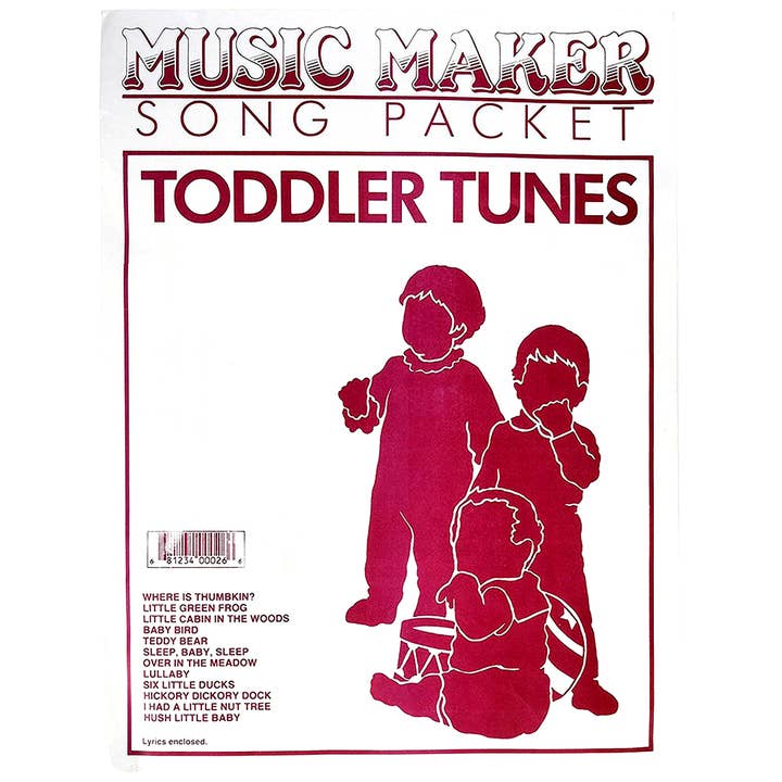 Toddler Tuners accessory music for the Music Maker for wholesale by European Expressions