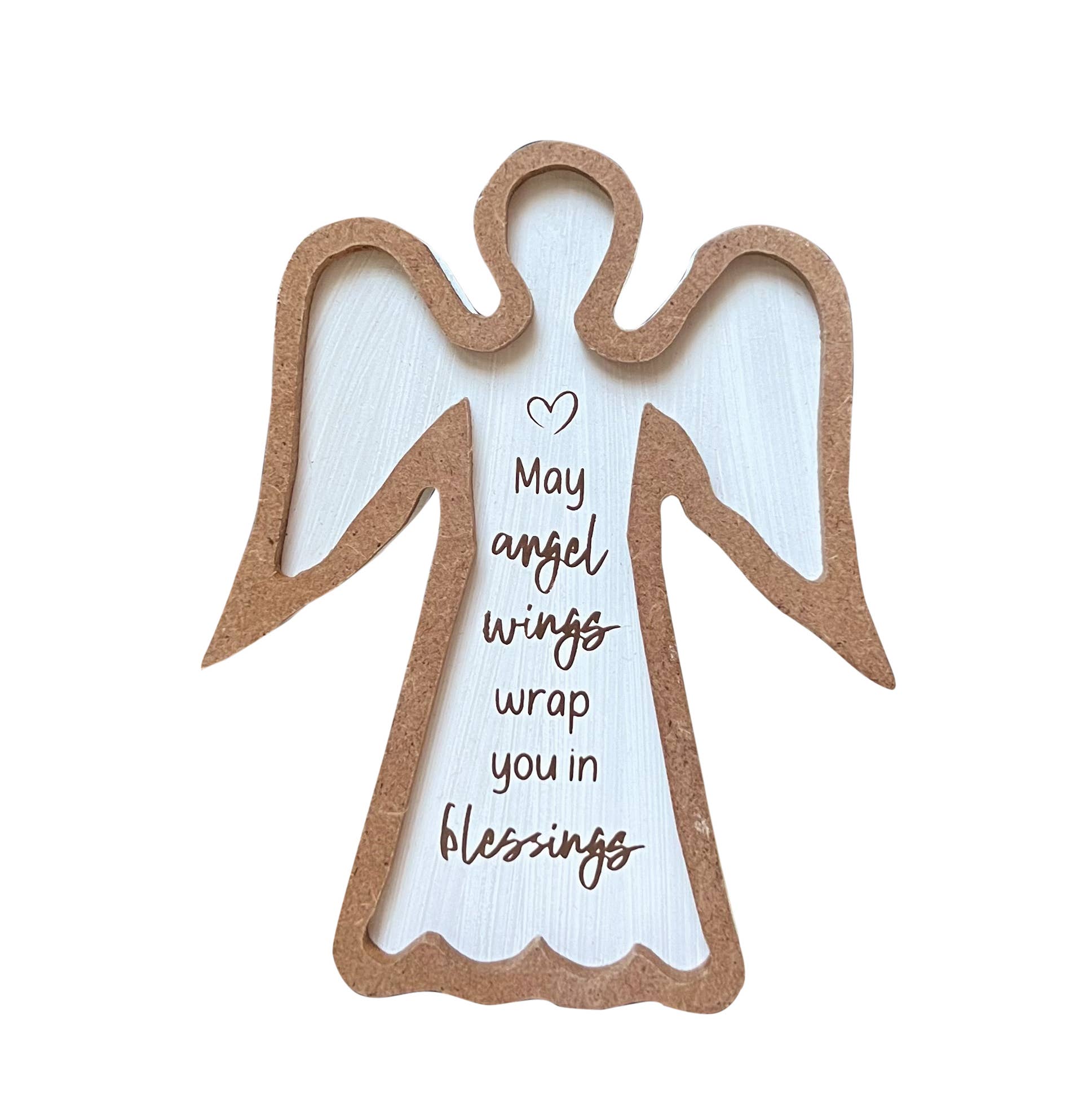 Abbey + CA Gift – wholesale Decorative tabletop object – Framed Standing Angel Plaques4