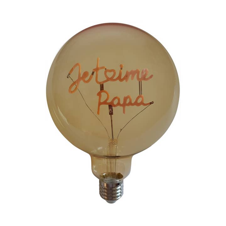 Opjet Paris - Wholesale Light Bulb/Puck - LED bulb word I love you dad E27 amber D12.5 H18CM1