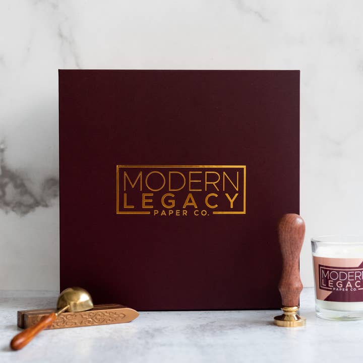 Modern Legacy Paper Company - Wholesale Rubber/Decorative Stamp - Thank You Wax Seal Stamp Kit