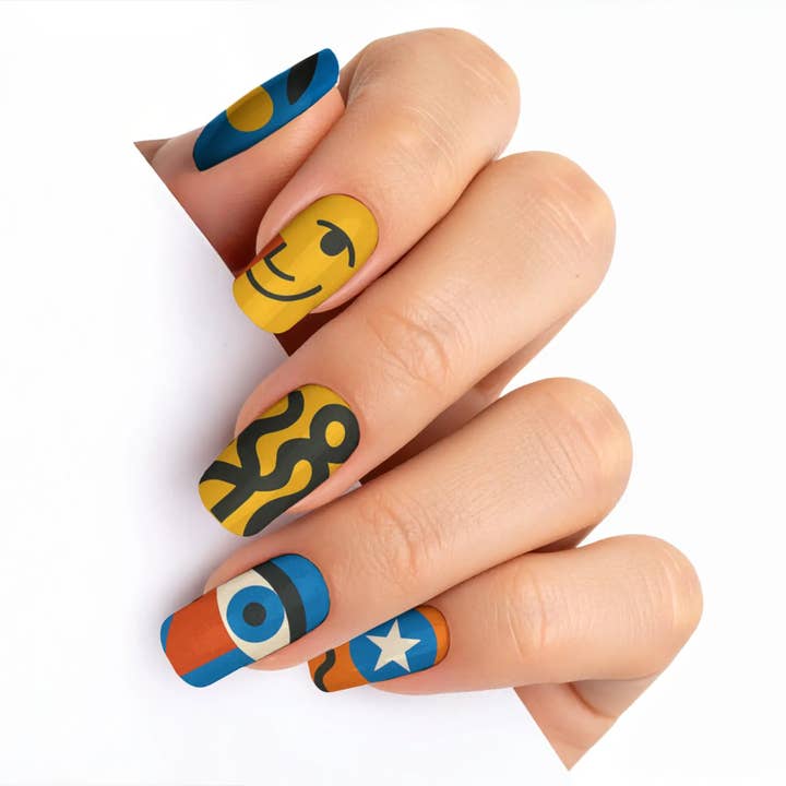 FYNE BODY - Wholesale Press-on/fake nails - Swirl Whirl Abstract Art Press-On Nails98