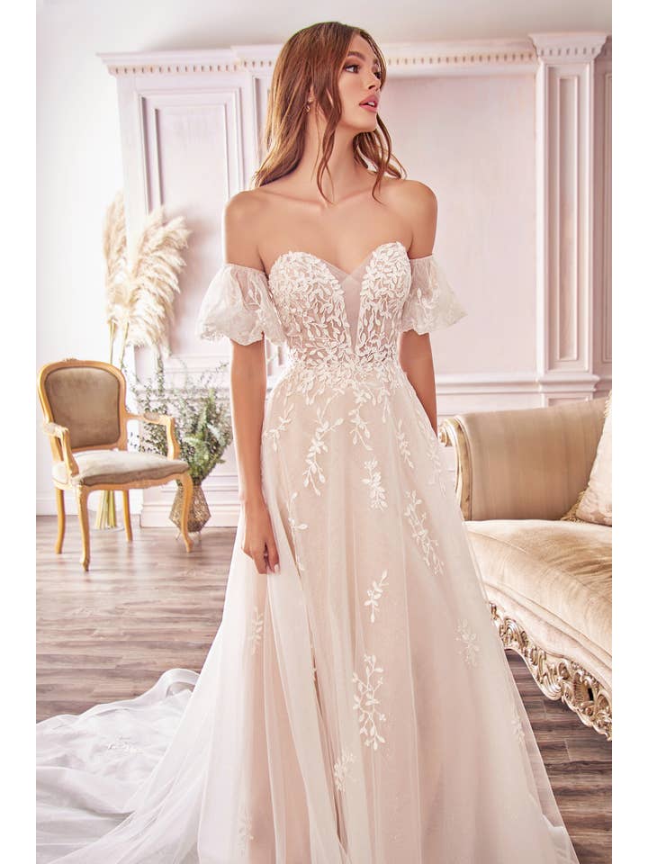 Off White-Nude ABITO DA SPOSA IN SALICE in vendita all'ingrosso su Faire