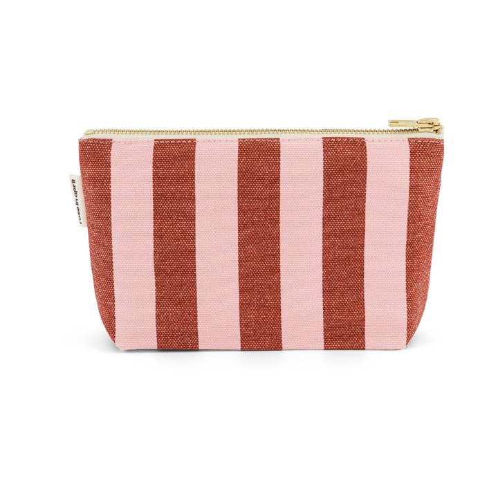 POUCH SOFIA STRIPES BRICK / MARSHCHAMALLOW for wholesale by Rose in April