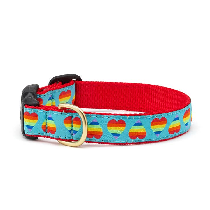Up Country, Inc. - Wholesale Pet collar – Dog - Rainbow Hearts Dog Collar