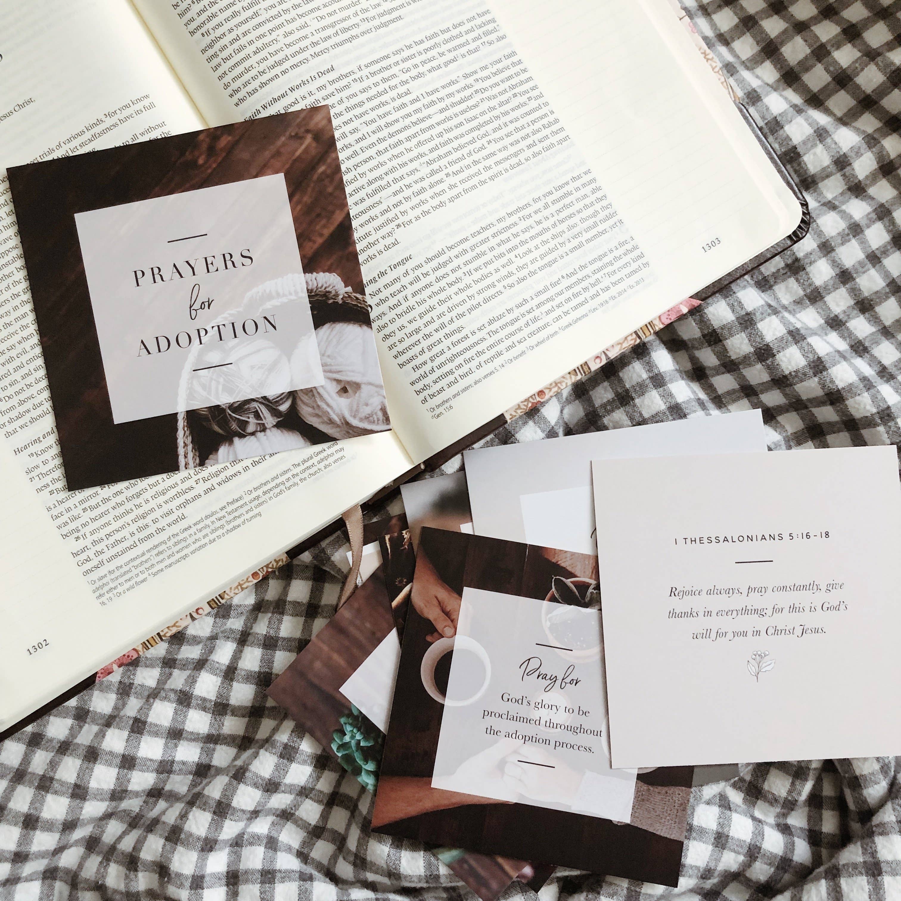 The Daily Grace Co - Wholesale Religious Card - Prayers for Adoption Verse Card Set1