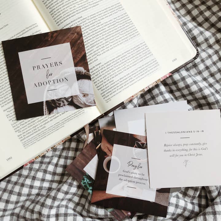 The Daily Grace Co - Wholesale Religious Card - Prayers for Adoption Verse Card Set1