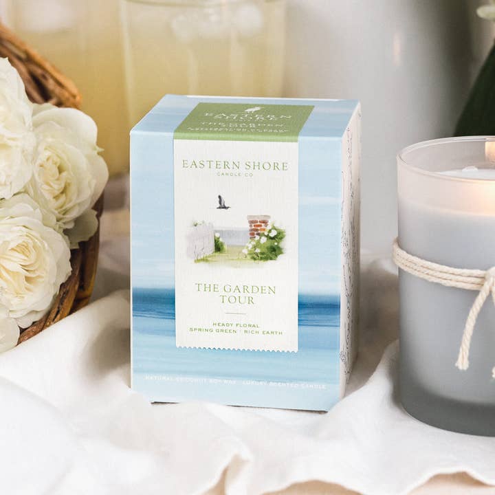 Eastern Shore Candle Co - Wholesale Jar/Filled Candle - The Garden Tour - Lilac, Magnolia, Lily of the Valley