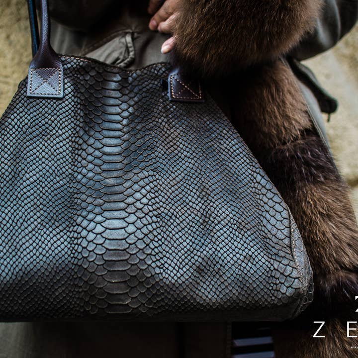 ZEEN - Wholesale Shoulder Bag - Women's - LOLA Choco leather bag2