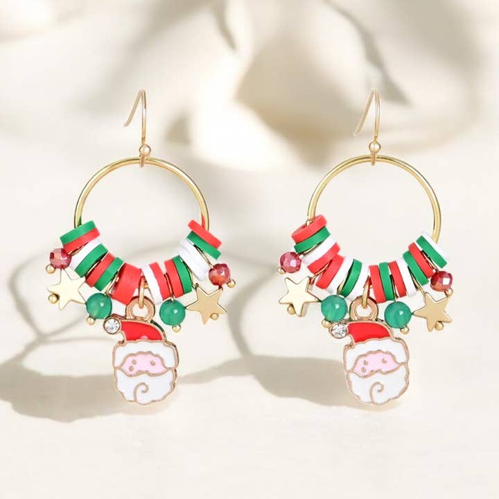Santa's Stellar Orbit Dangle Earrings for wholesale by Cape Diablo