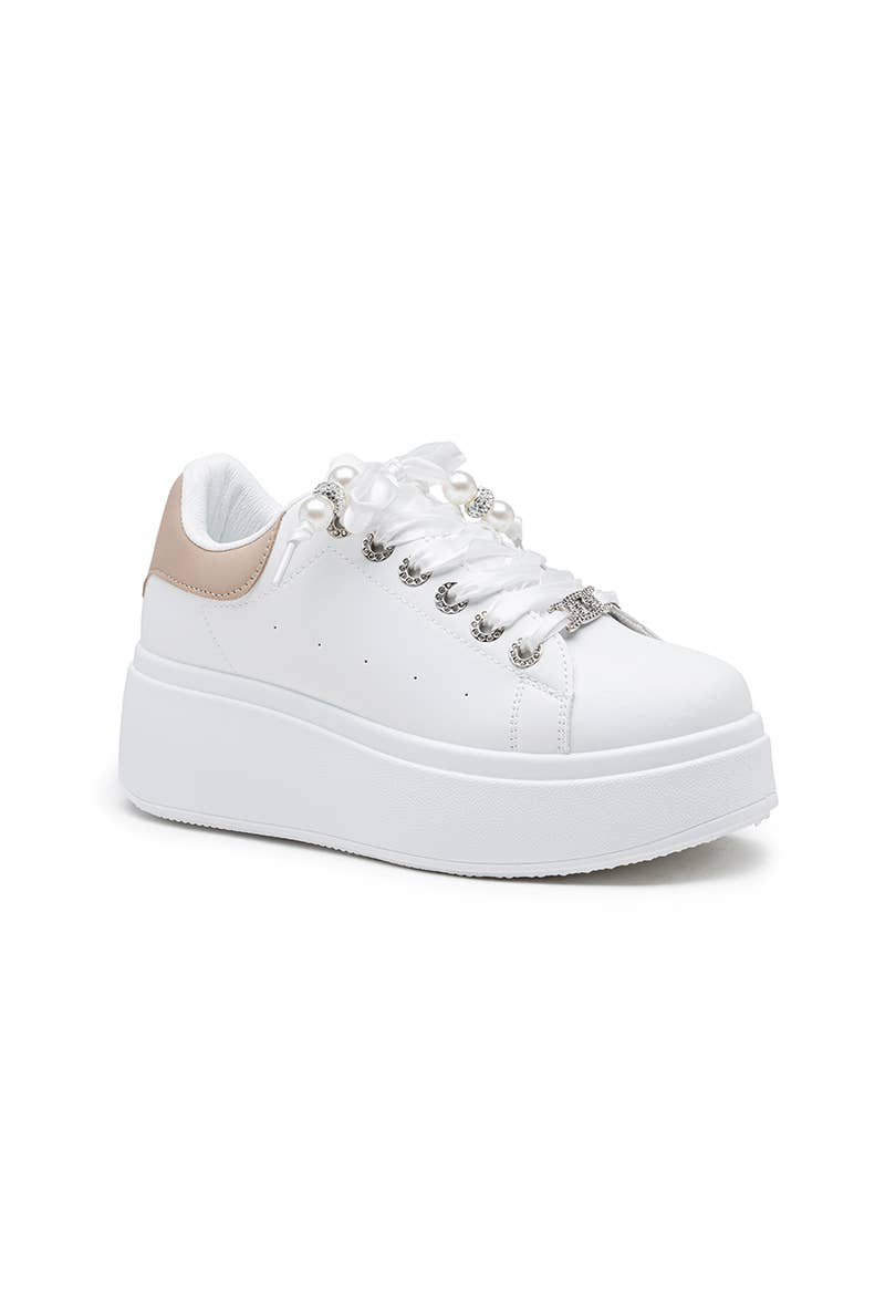 LADY GLORY – wholesale Lifestyle trainers – Women′s – Beaded platform sneakers8