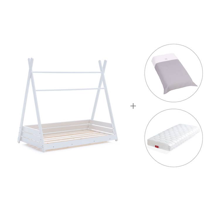 Alondra Baby – wholesale Säng - Barn och baby – Montessori stuga-säng 70x140 cm med Carezza textil