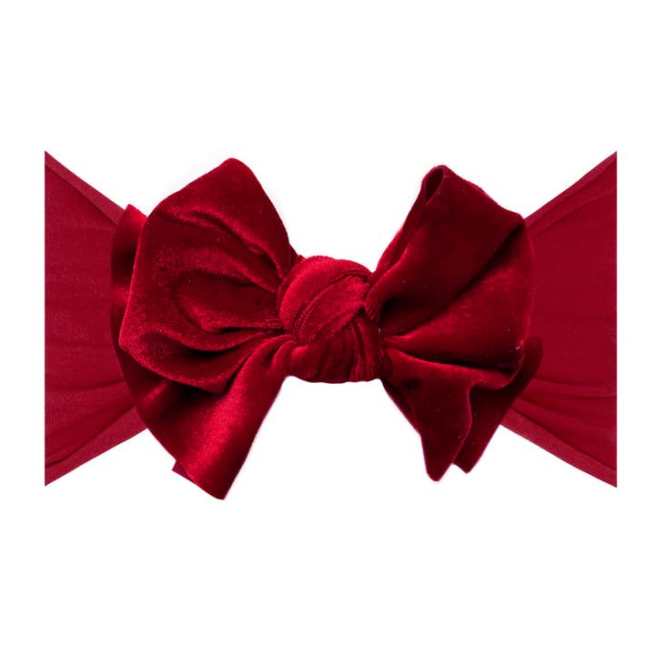 Baby Bling Bows - Wholesale Hair Bow - Baby - Baby Bling® Velvet FAB® soft nylon headband with velvet bow1