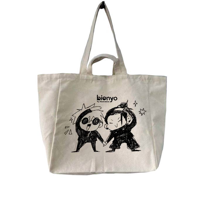 Totebag Cœur SatoSugu pour la vente par Bionyo Illustrations