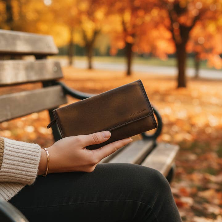 Alta Quero - Wholesale Crossbody Bag - Women's - Textured Brown Leather Essentials Set – Wallets & Crossbody4