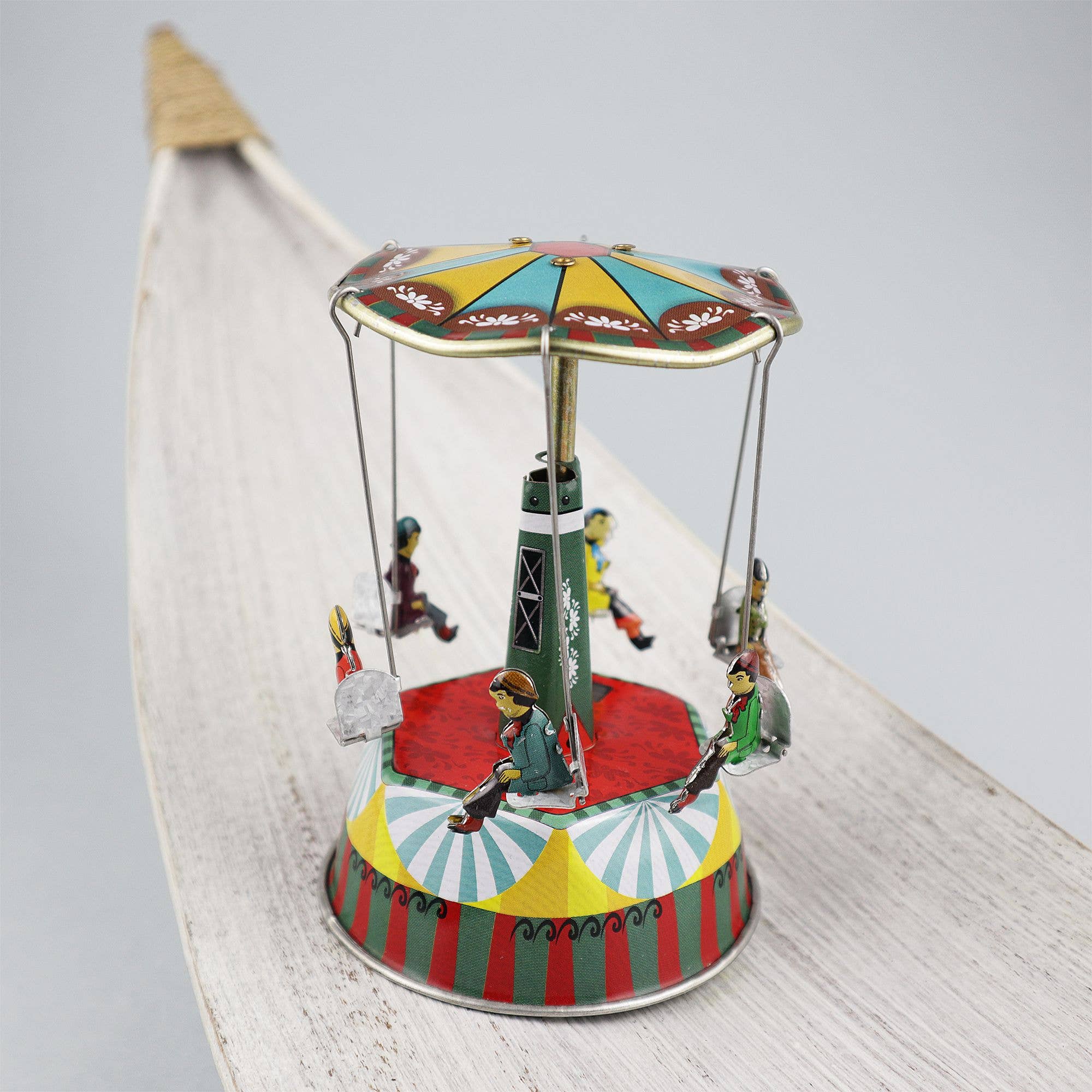 Tribal Trade GmbH - Wholesale Decorative Figurine - Tin toy carousel music 01 Amelie music box musical7
