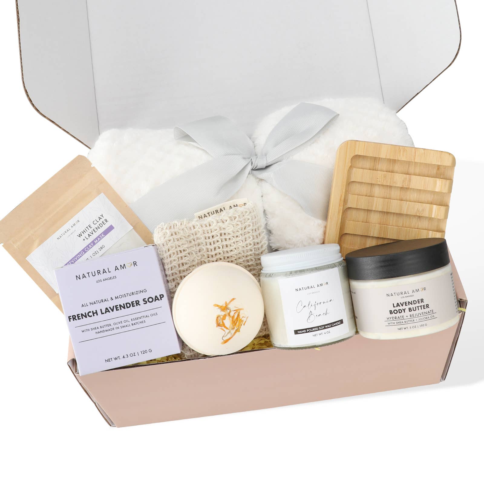 Natural Amor LLC - Wholesale Bath & Body Set - Spa Bath Body Gift Set| Natural Skincare Gift Sets8