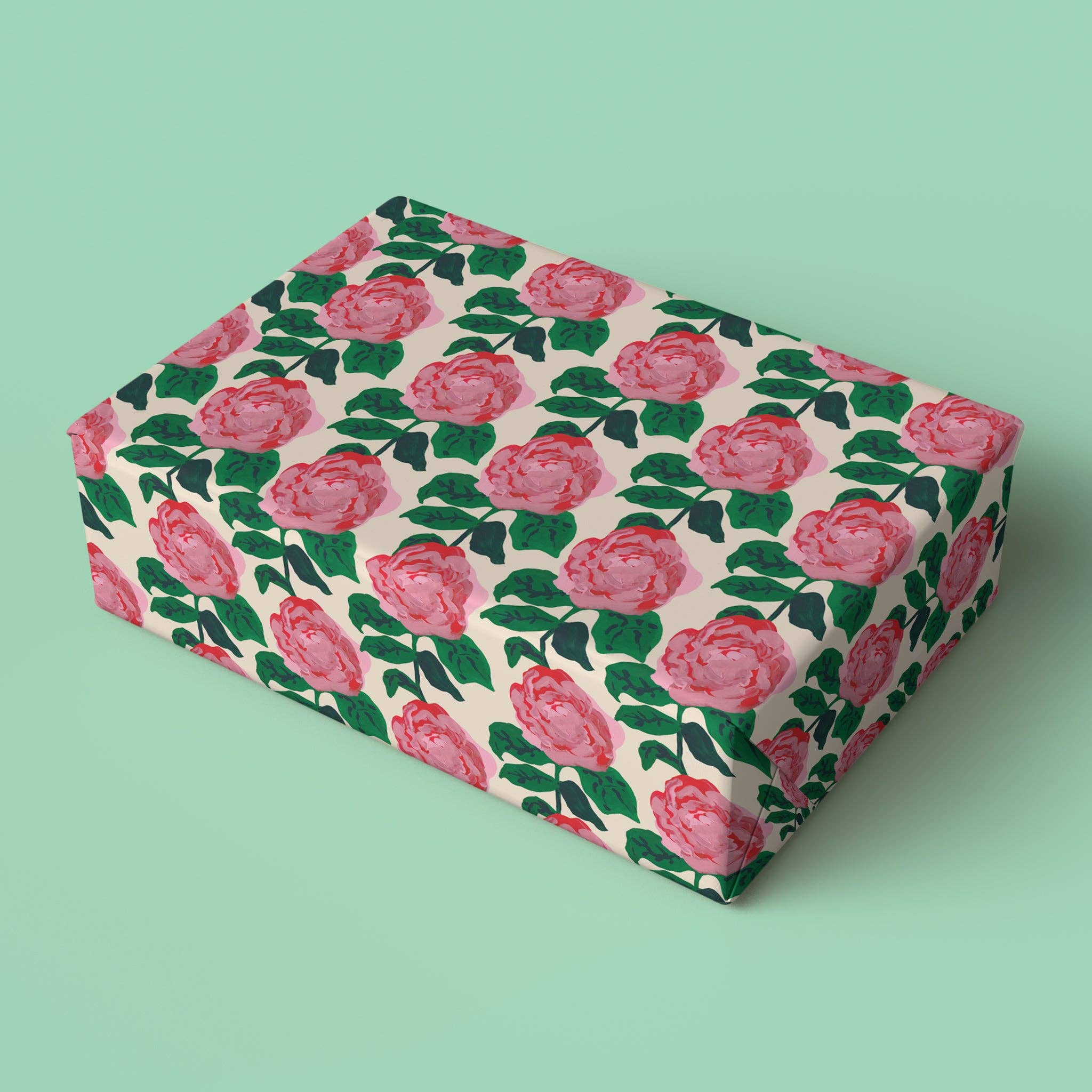 Paperole - Wholesale Flat Wrap - ROSES – Wrapping Paper1