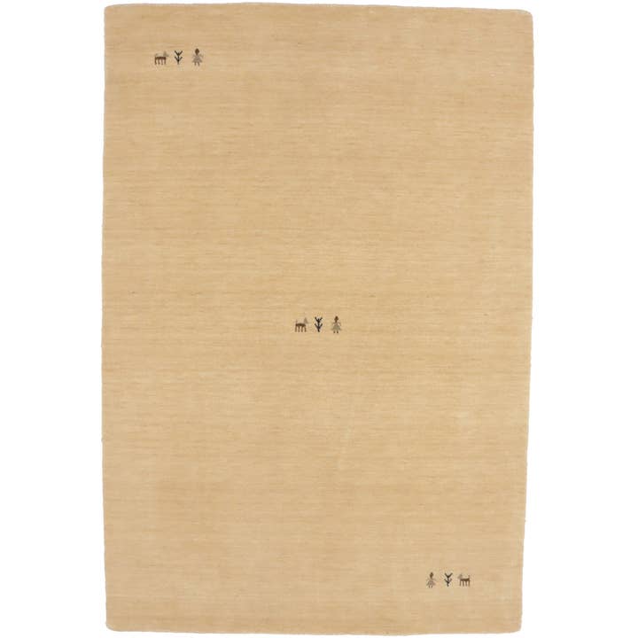 Cream Modern Solid Color Tribal Rug | Contemporary Style for wholesale by Magic Rugs Inc.