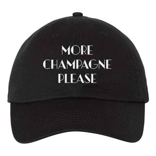 Lucky Luna Apparel – Engroshandel Baseballkasket - Dame – Mere Champagne Please Broderet Dad Hat4