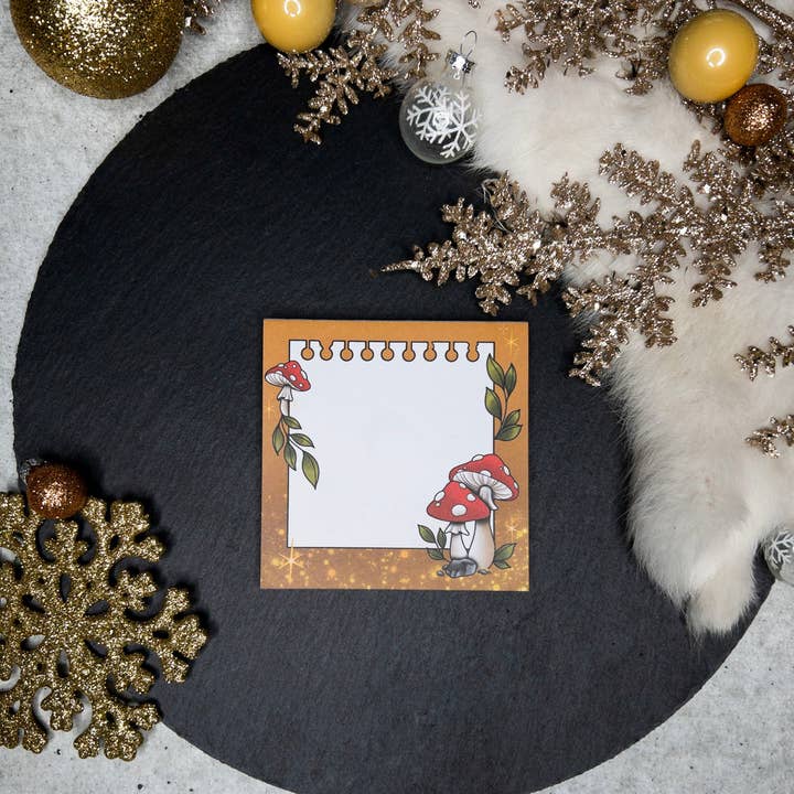 Mushroom - Notepad for wholesale by Solid Gold / Naja-Marie Baumann