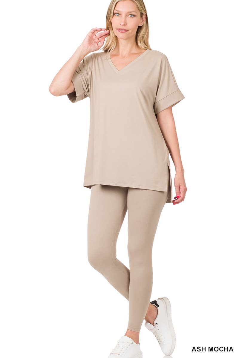 Vanilla Monkey - Wholesale Lounge Set - Women's - Brushed Dty Microfiber Loungewear Set23