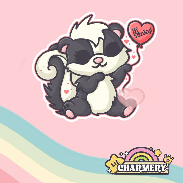 Lil Charmery - Wholesale Sticker - Hi Stinky Skunk Sticker2