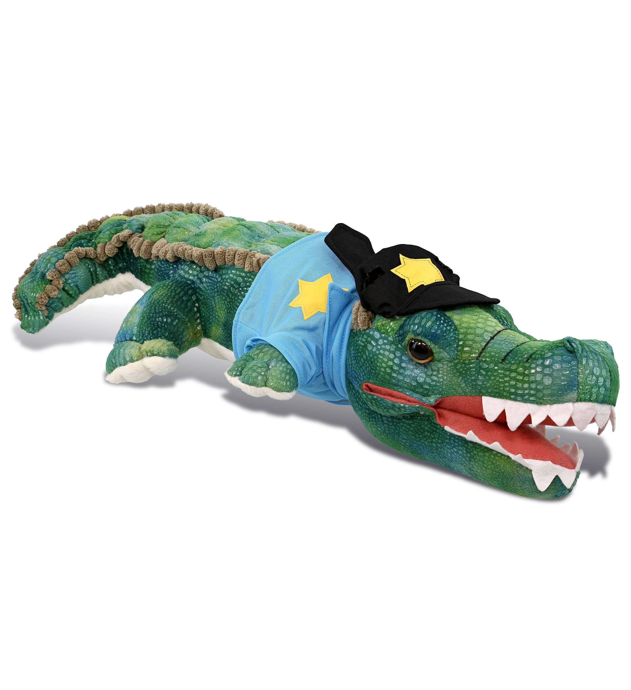 Cota Global – Peluche - Crianças e bebés por atacado – Pelúcia Polícia - Coleção Selvagem Pelúcia - Jacaré Verde de 24"0