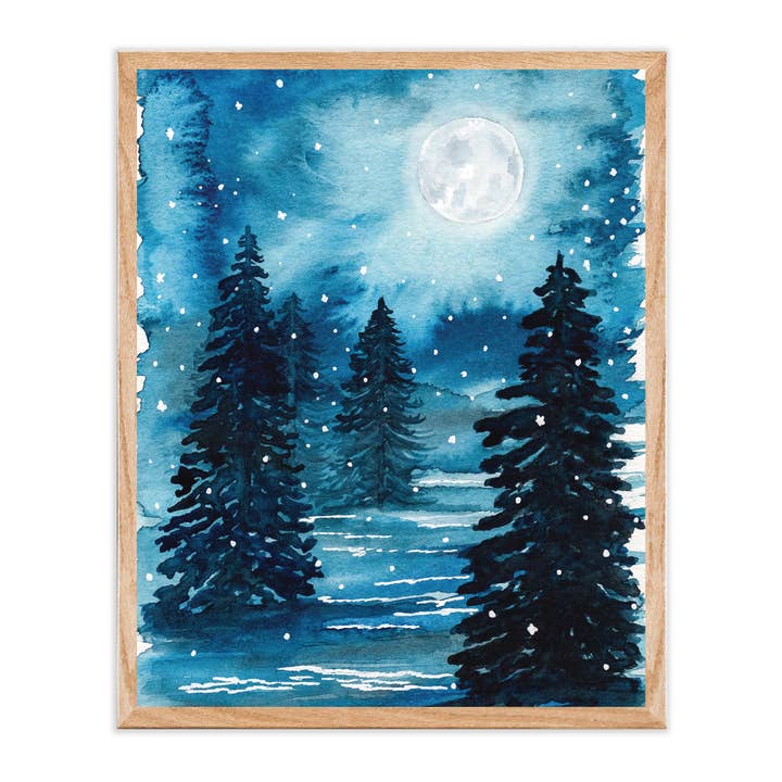 Green Artist Designs - Wholesale Art Print - Winter Landscape Art Print