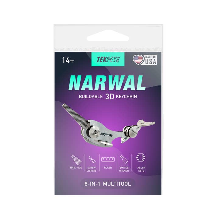 Zootility - Wholesale Handy Tool - Narwhal Multi-Tool - Metal TekPet