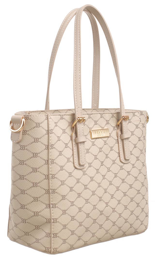 Bessie London - Wholesale Shoulder Bag - Women's - MONOGRAM 2 IN 1 SHOULDER BAG22