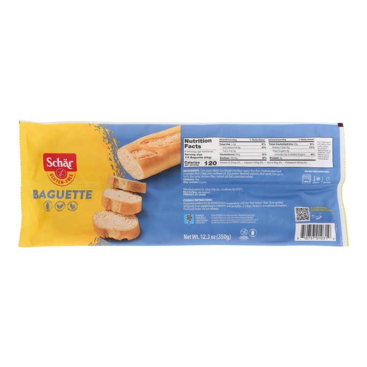 Everyday Supply Co - Wholesale Bread/Tortilla - Schar Baguettes Gluten Free - Case Of 6 - 12.3 Oz.