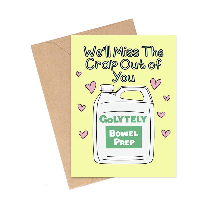 Tu vas sacrément me manquer - Carte d'adieu drôle pour la vente par Siyo Boutique