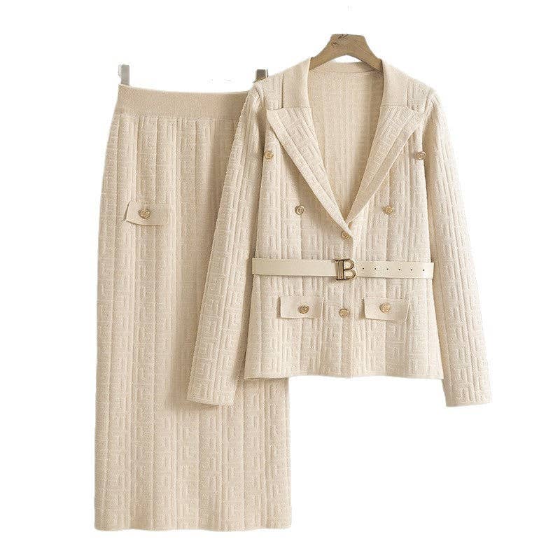 Marayn - Wholesale Suit Set - Women's - Chic Fall 2025 Knit Suit Stylish TwoPiece Elegance1