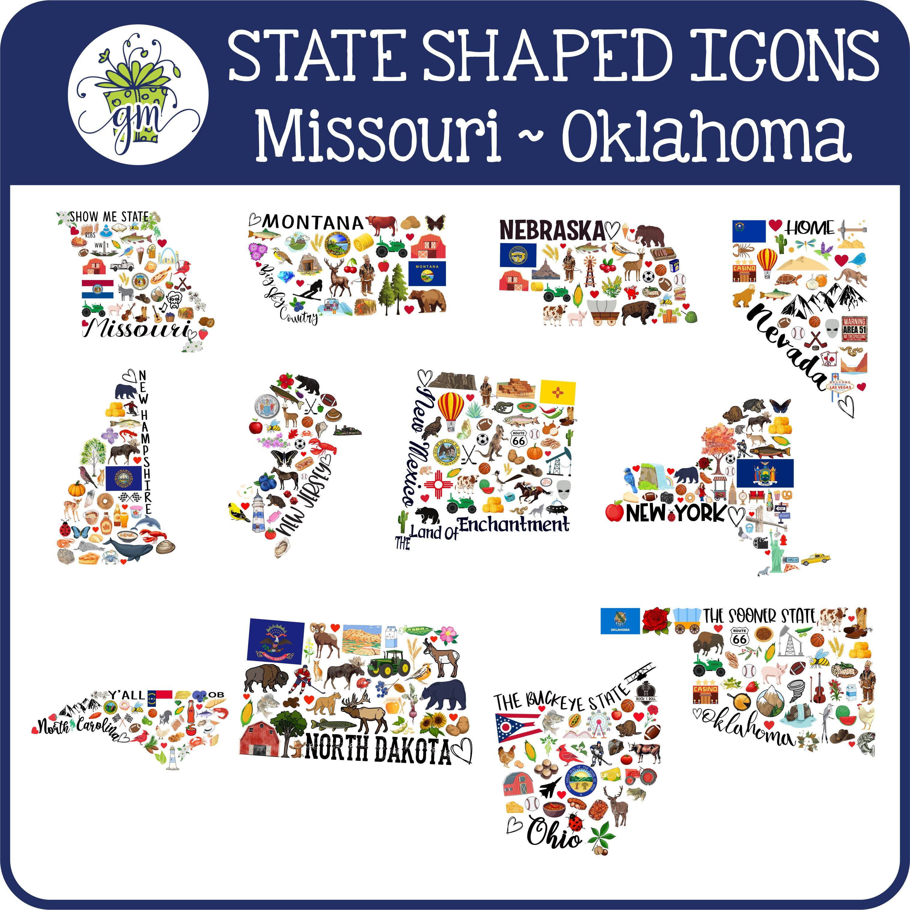 Giftable Memories - Wholesale Ornament - CUSTOM State Icons & Town Christmas Ornament3