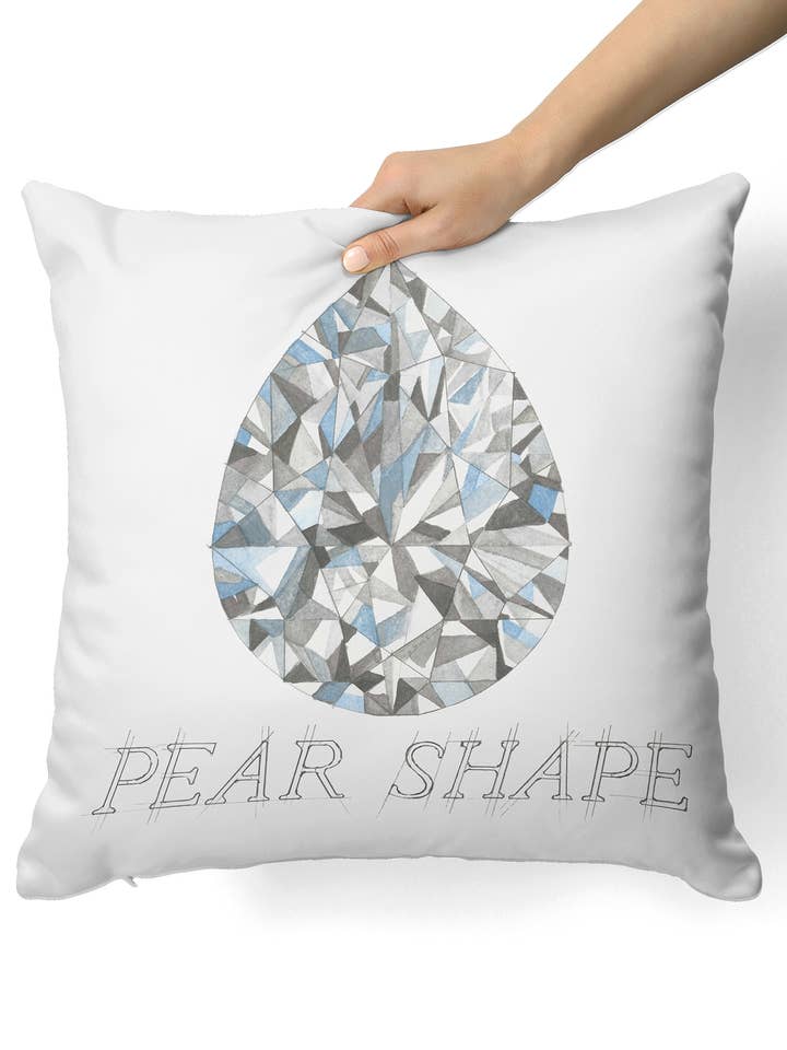Diamantkussen in peervorm voor wholesale door Juler's Row