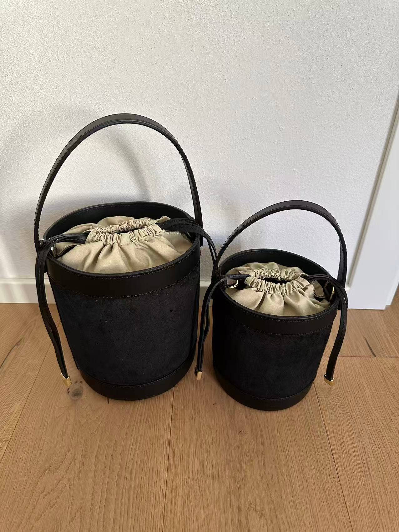 Zhade - Wholesale Drawstring Bag - Women's - HELENA- suede bucket0