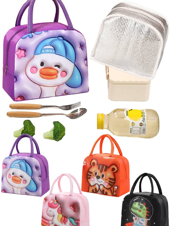 Animal Friends Insulated Bento Box Lunch Bag for wholesale by Cap Zone