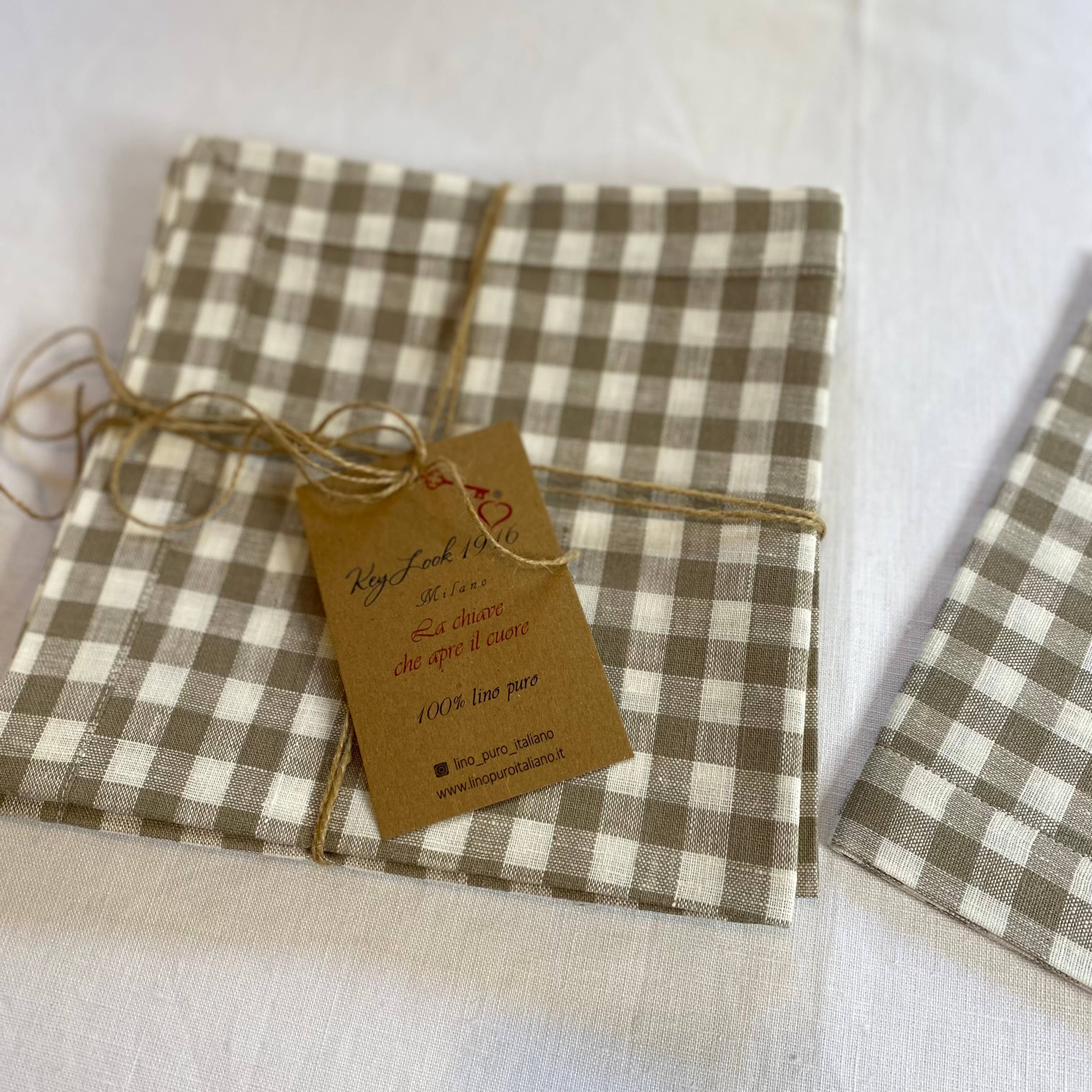 KEY LOOK1916 MILANO – Engroshandel Middags- og stofserviet – Linnedservietter med ramme4