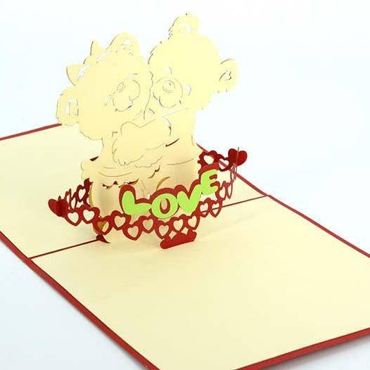 Kramande björnar för wholesale av Henry Pop Up Cards