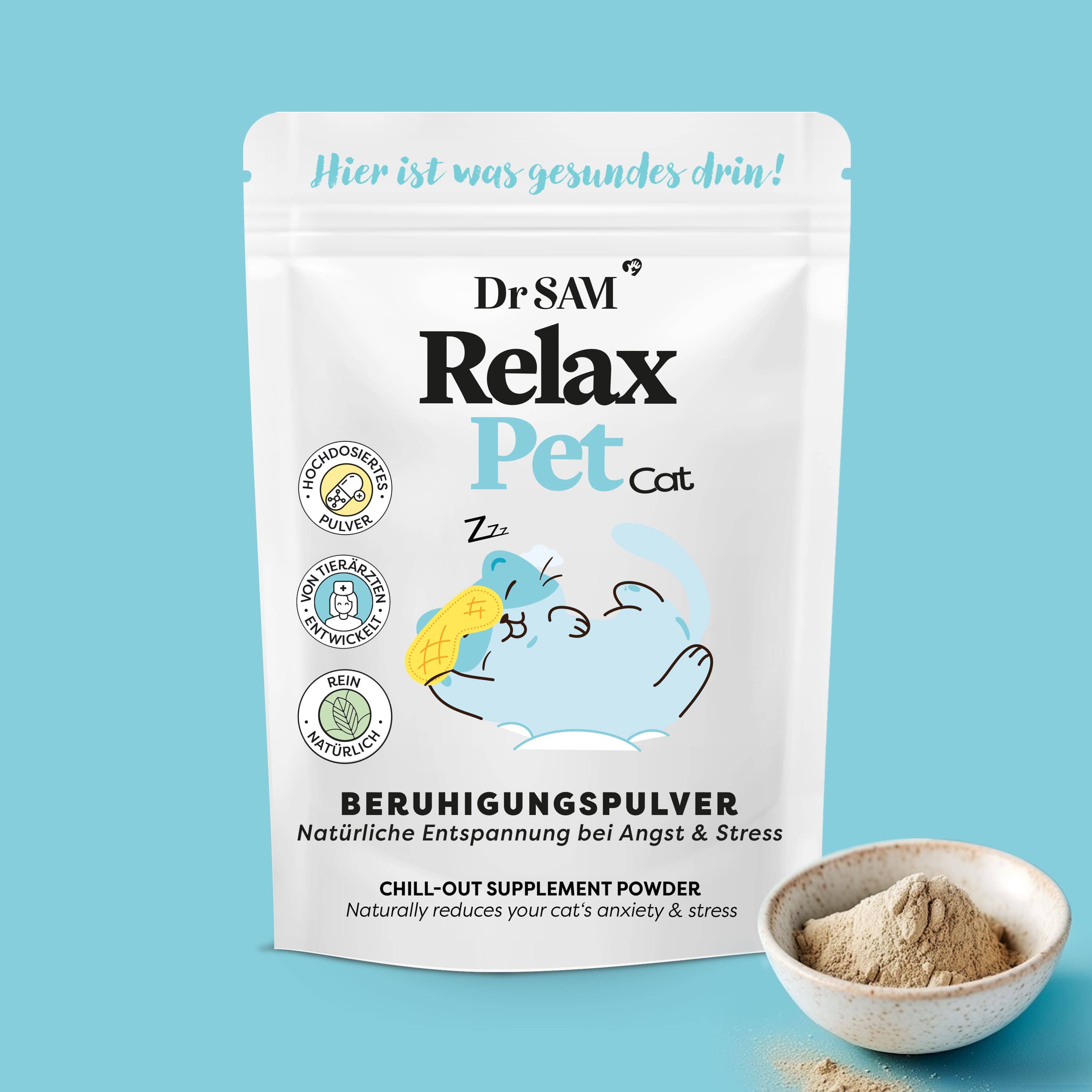 DrSAM - Wholesale Pet Supplement - Cat/Dog - Relax Pet - herbal calming powder5