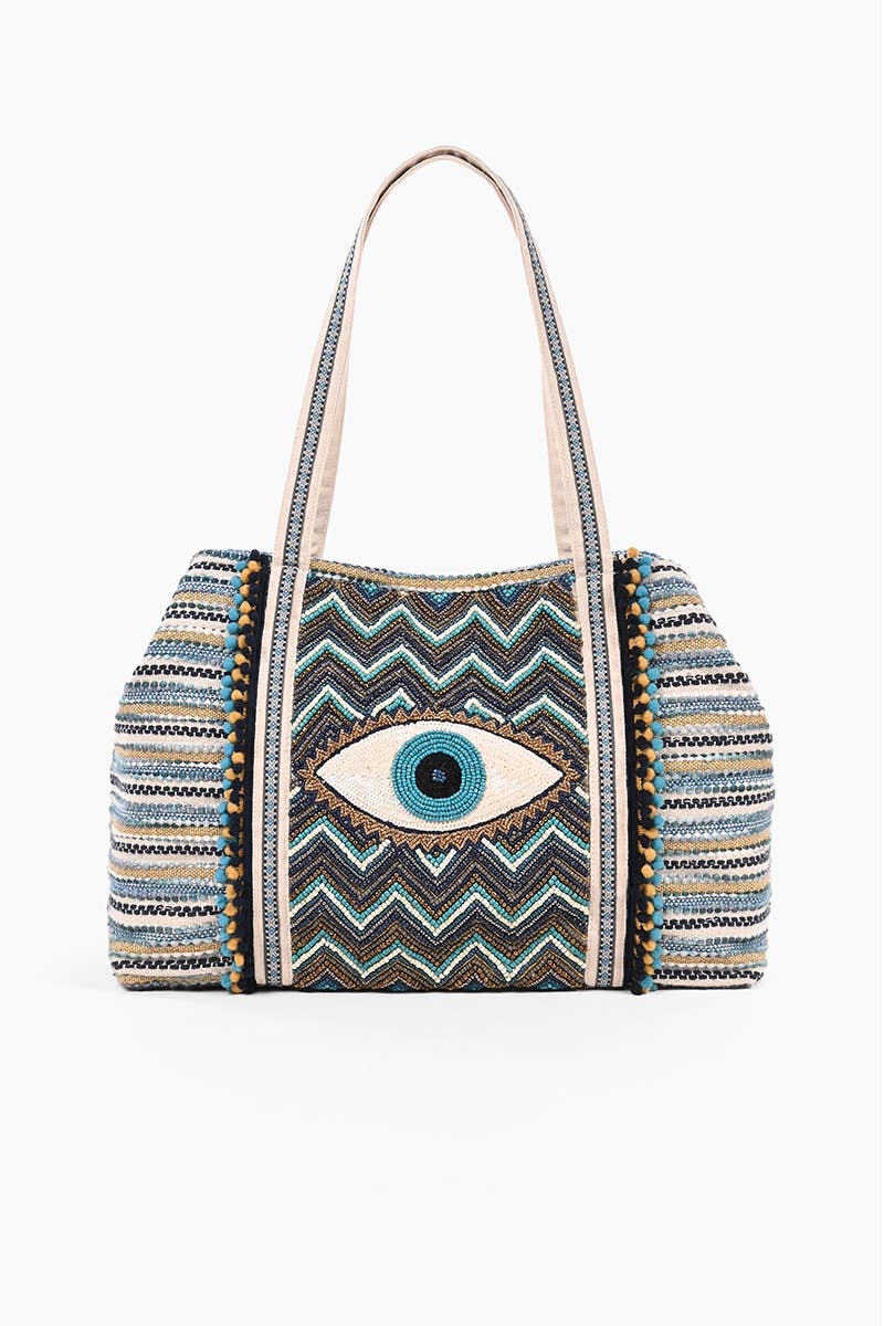 America & Beyond - Wholesale Tote Bag - Women's - Evil Eye Tote1