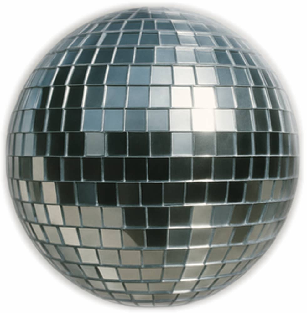 Square Deal Recordings & Supplies - Wholesale Lapel Pin/Button - 1.5" Button - Disco Ball Mirror Ball 1970s Dance Party Rave