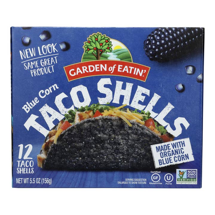 Everyday Supply Co - Wholesale Bread/Tortilla - Blue Corn Taco Shells, 5.5 oz, Case of 12 - Garden of Eatin'