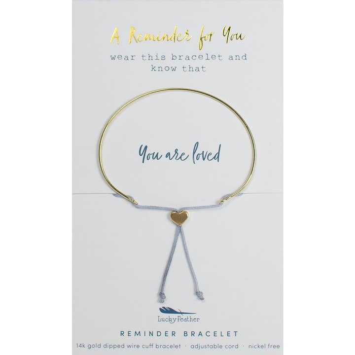 Reminder Bracelet - Gold - LOVED for wholesale by Lucky Feather