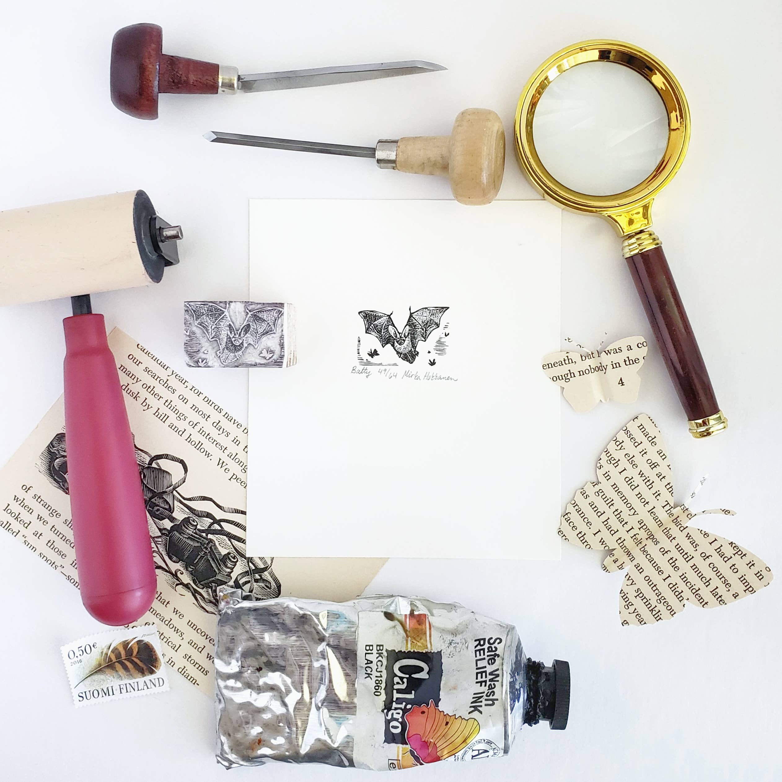 Mirka Hokkanen - Wholesale Art Print - Miniature Bat Print2