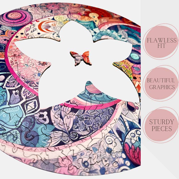 LMo Designs - Wholesale Puzzle - Adult - Zen Garden Wooden Jigsaw Puzzle for Adults, 280 Pieces3