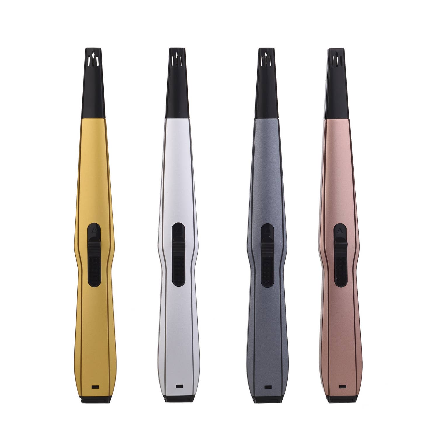 PROF - Wholesale Lighter - Light all Gastorch Curved Lighter metallic colors2