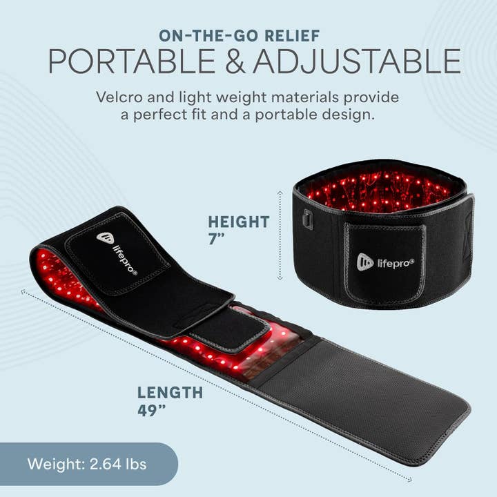 LifePro - Wholesale Body Massager - Lifepro Red Light Therapy Belt – 660nm & 850nm Infrared5