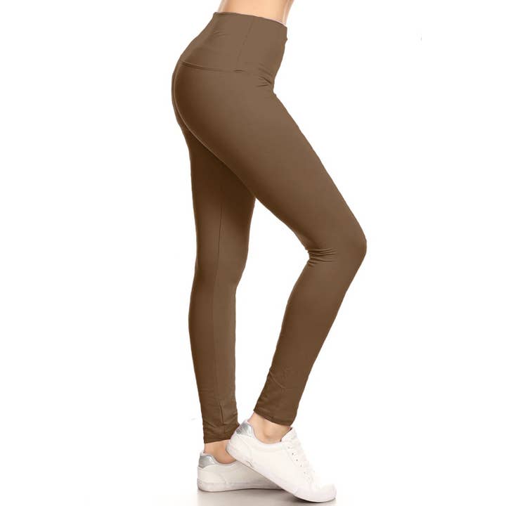 Leggings Depot - Wholesale Fashion Leggings - Women's - 5" Yoga Band Buttery Soft High Waist Leggings18