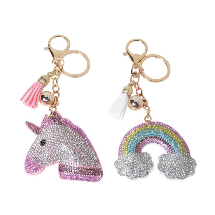 Portachiavi con strass per la vendita all'ingrosso da parte di Bows Arts